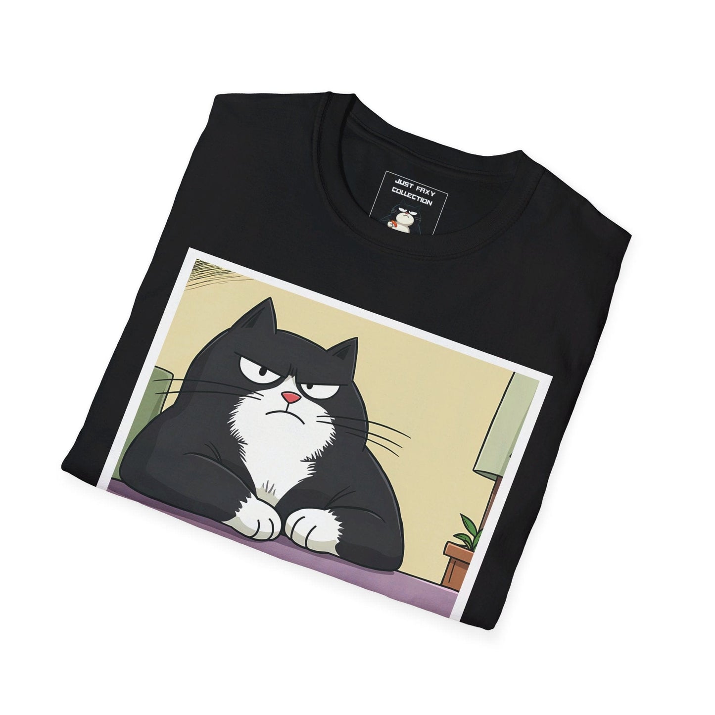 Faxy's "Resting Cat Face" Tee – Master the Art of Unimpressed 🐾😾