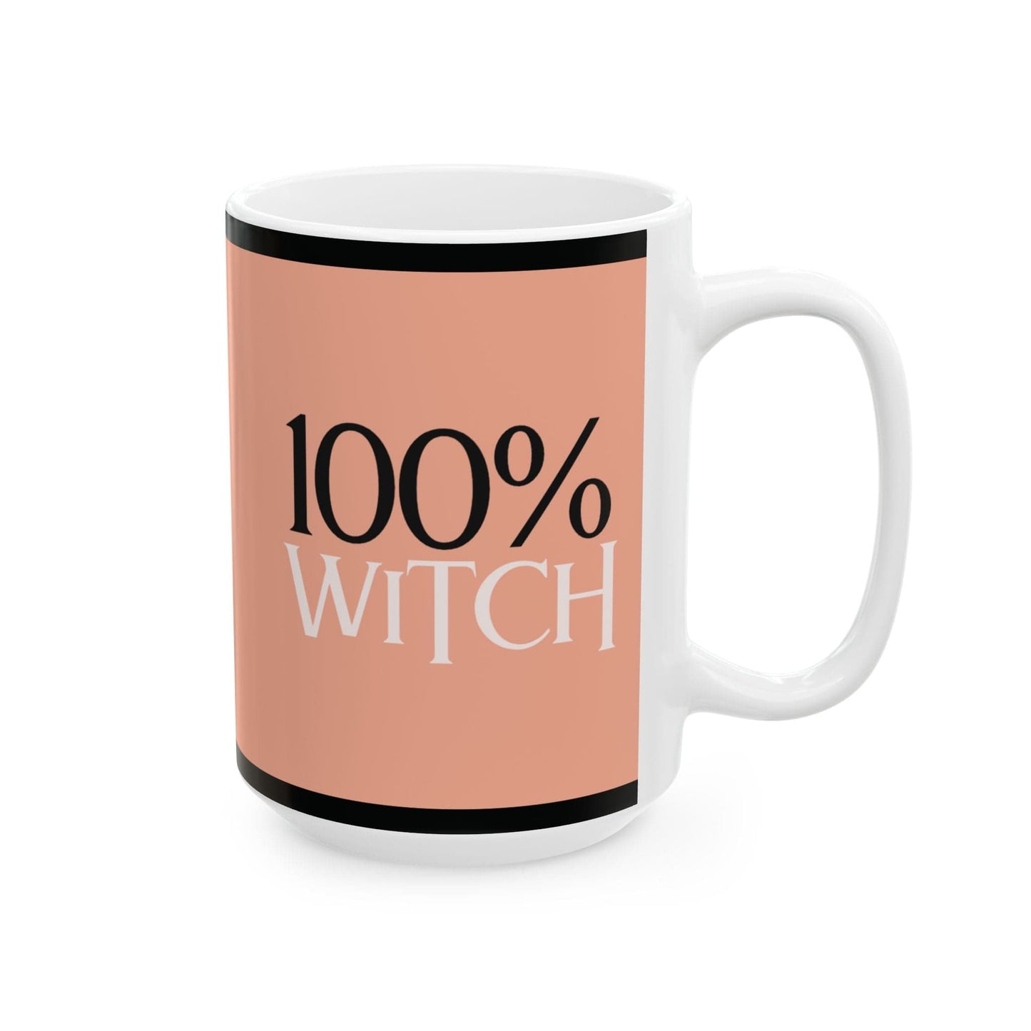 Purrfect Brew "Drink Coffee or Meow 100% Witch'' Mug (11oz, 15oz)