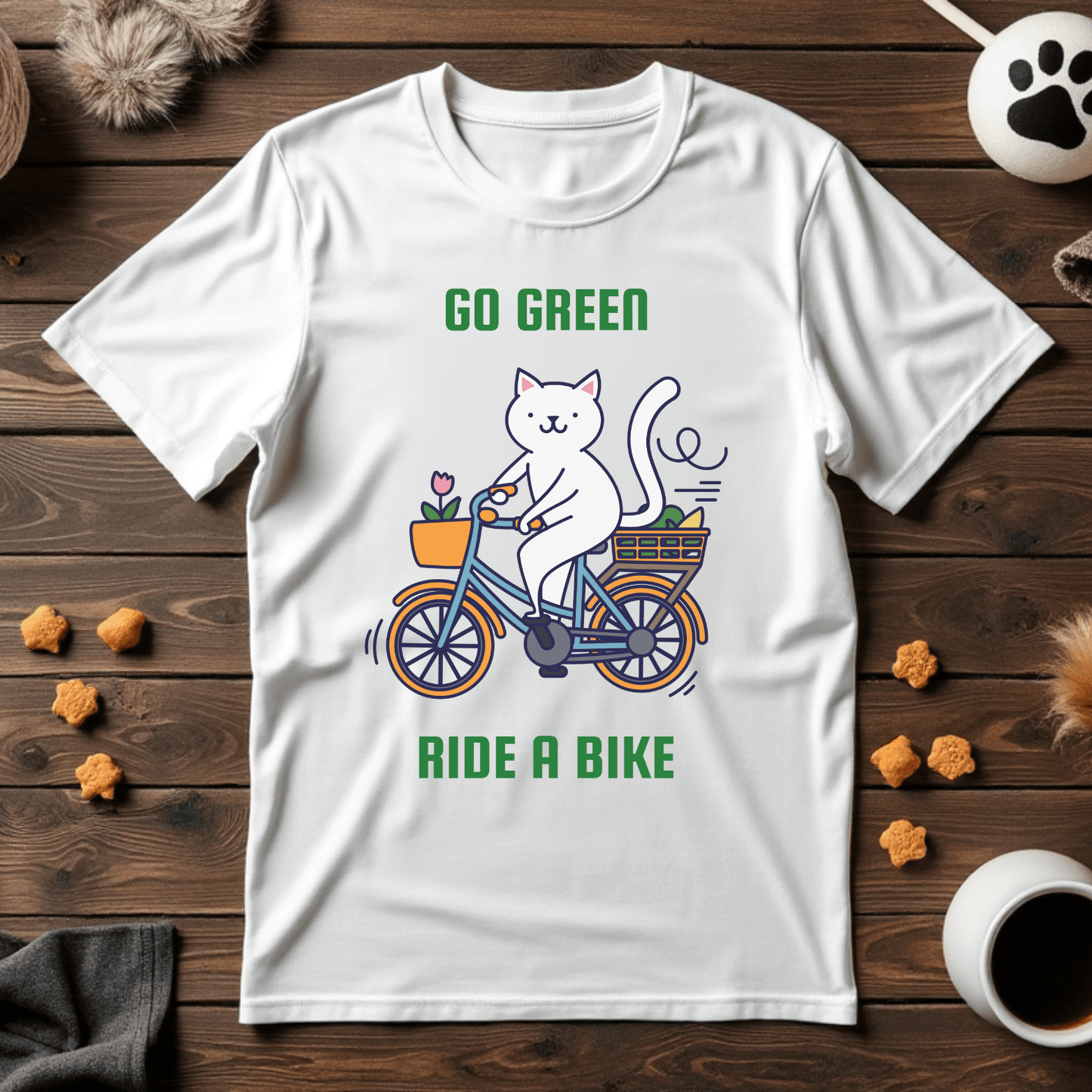 Go Green, Ride a Bike Unisex Tee