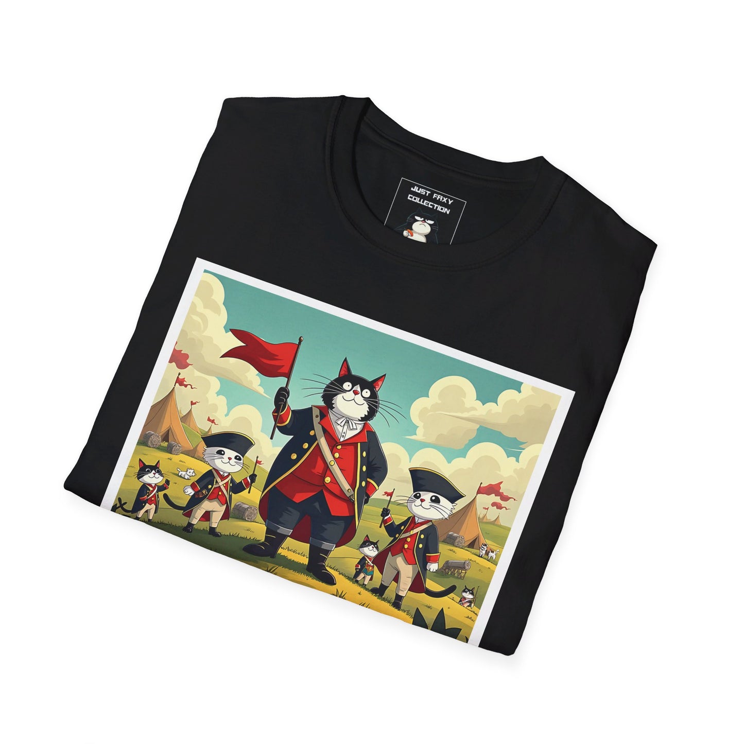 Faxy "Paws of Liberty" Tee – Leading the Feline Revolution! 🐱🗽