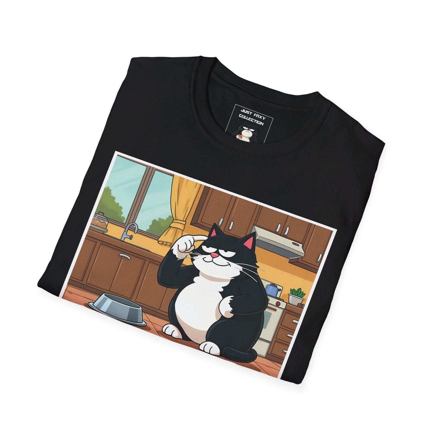 Just Faxy "Paws for Thought" Tee – A Dash of Feline Wisdom 🧠🐱
