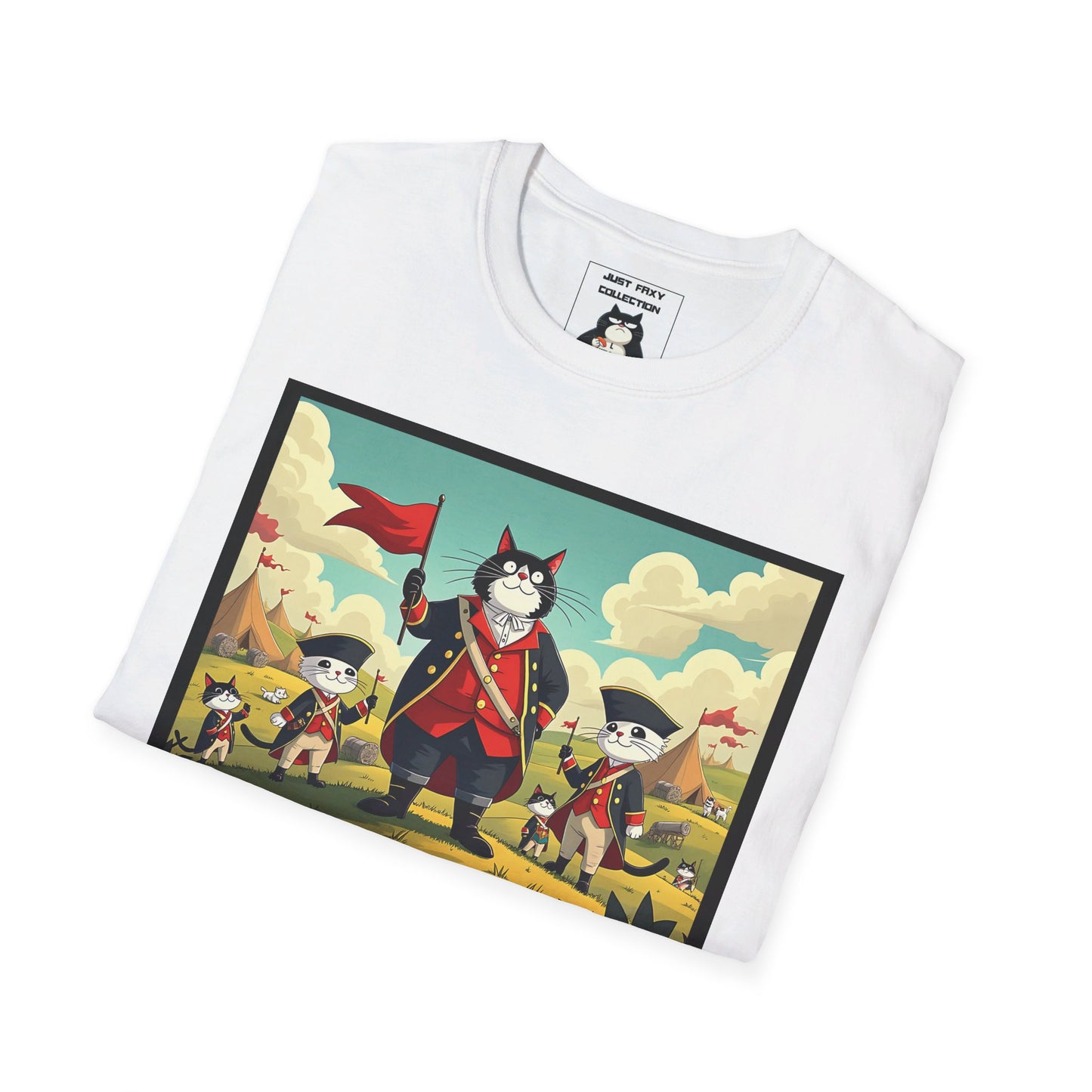 Faxy "Paws of Liberty" Tee – Leading the Feline Revolution! 🐱🗽