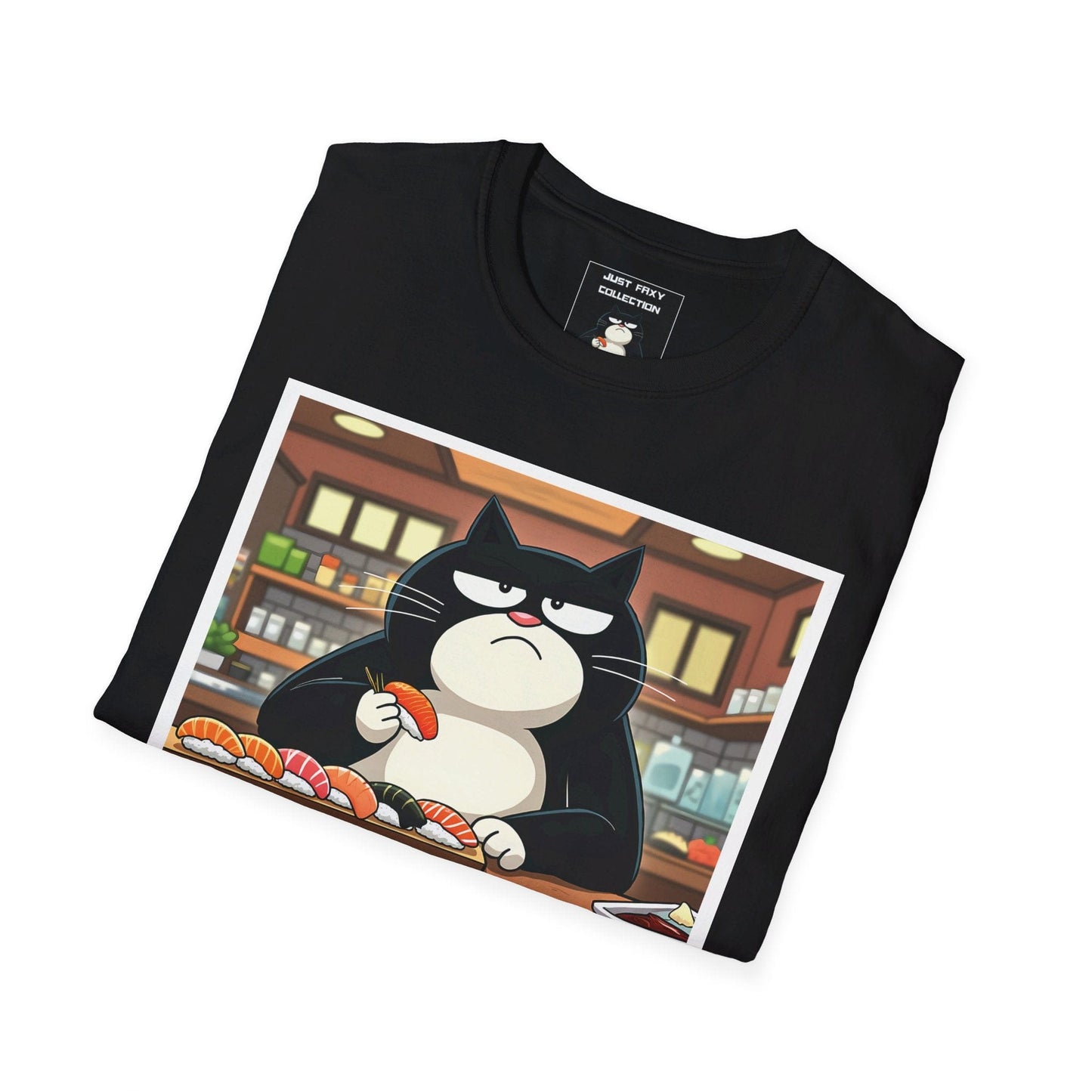 Just Faxy "Sushi Struggles" Tee – For the Cat with Refined Tastes 🍣😾