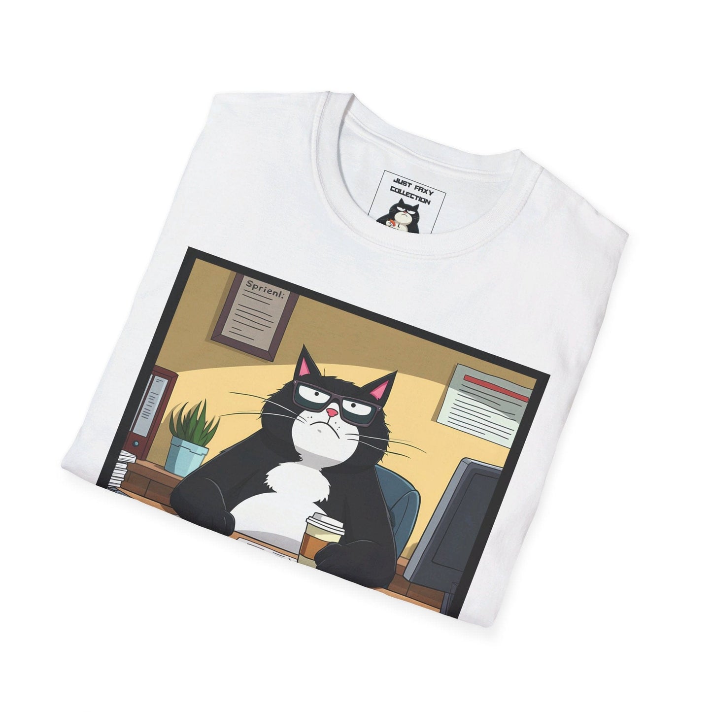 Grumpy Faxy "Office Life Blues" Tee โ Work Hard, Nap Harder ๐พ๐ผ