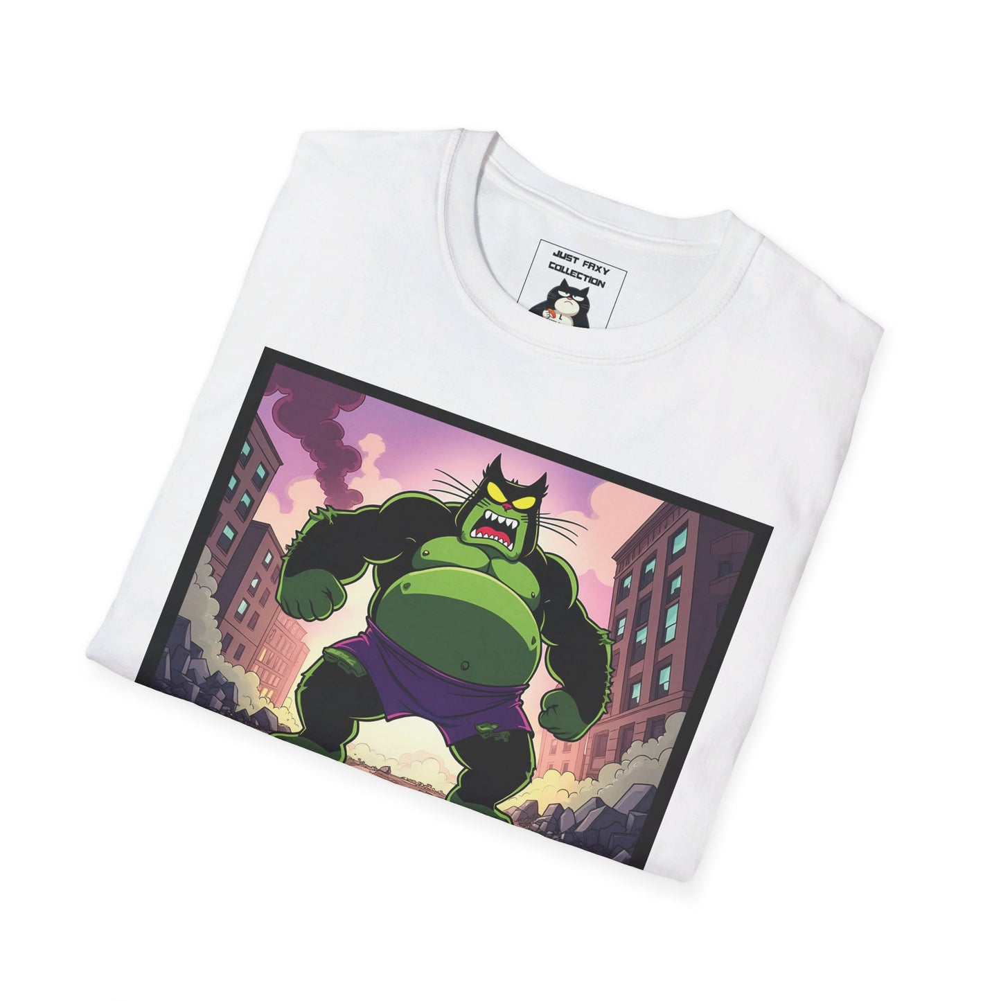 Faxy Hulk Tee - Unleash the Power of Paws! 💚🐾