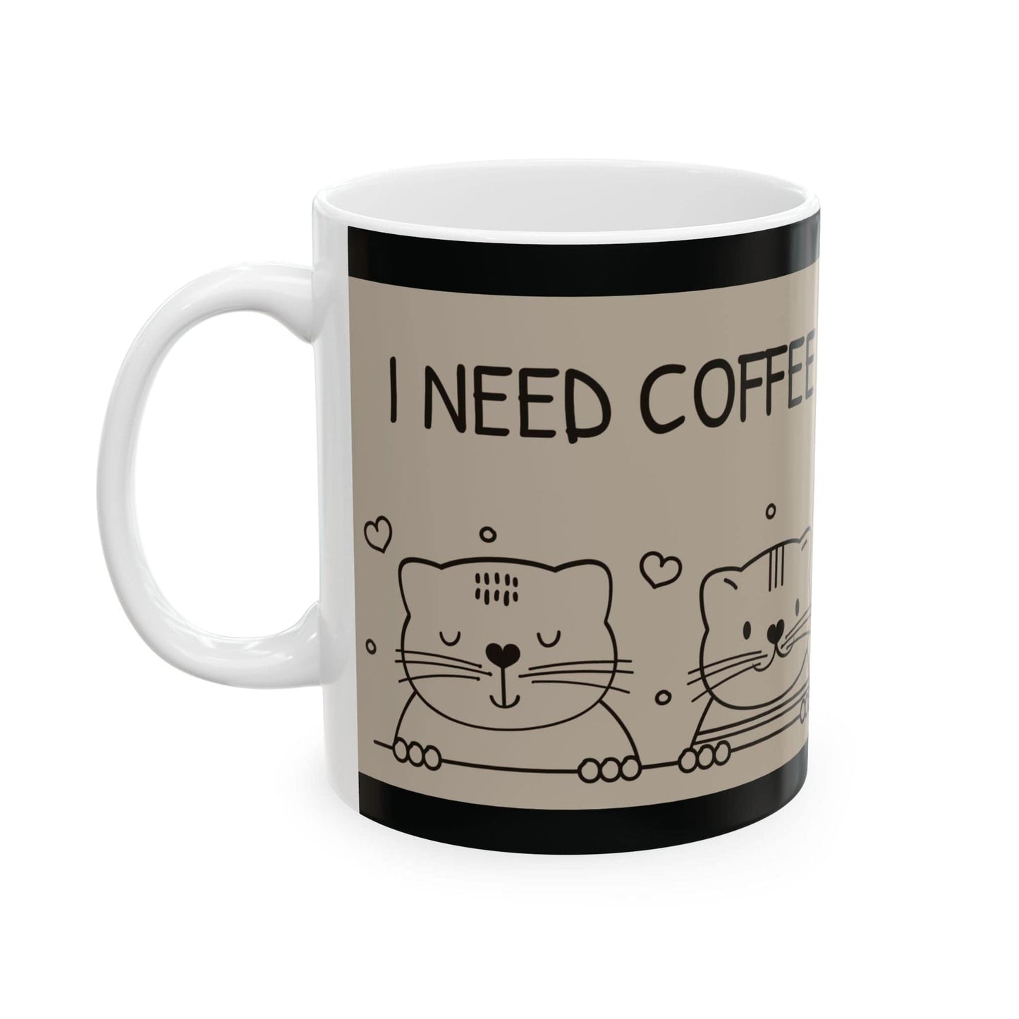 Purrfect Brew "I Need Coffee Right Meow" Mug