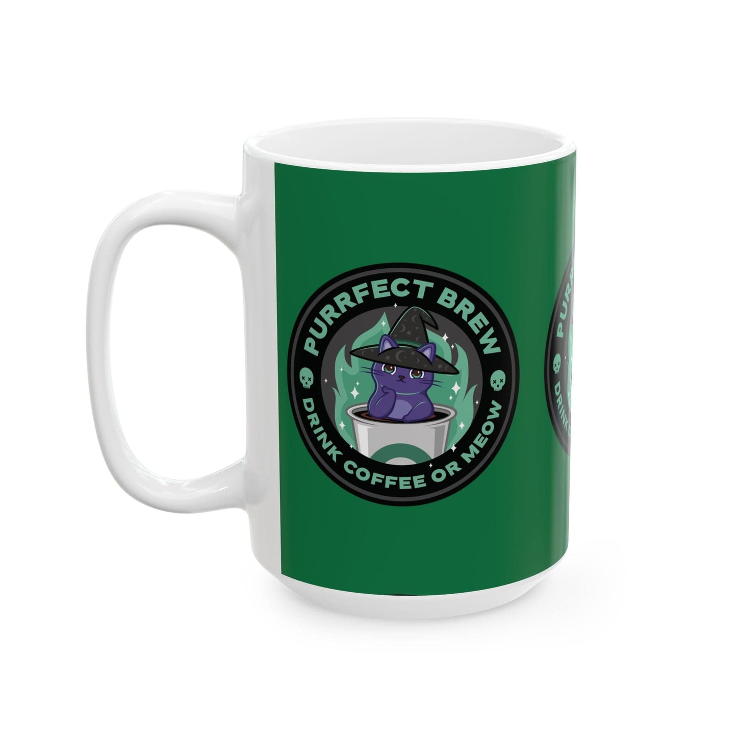 Purrfect Brew Kitty Witch Mug (11oz, 15oz)