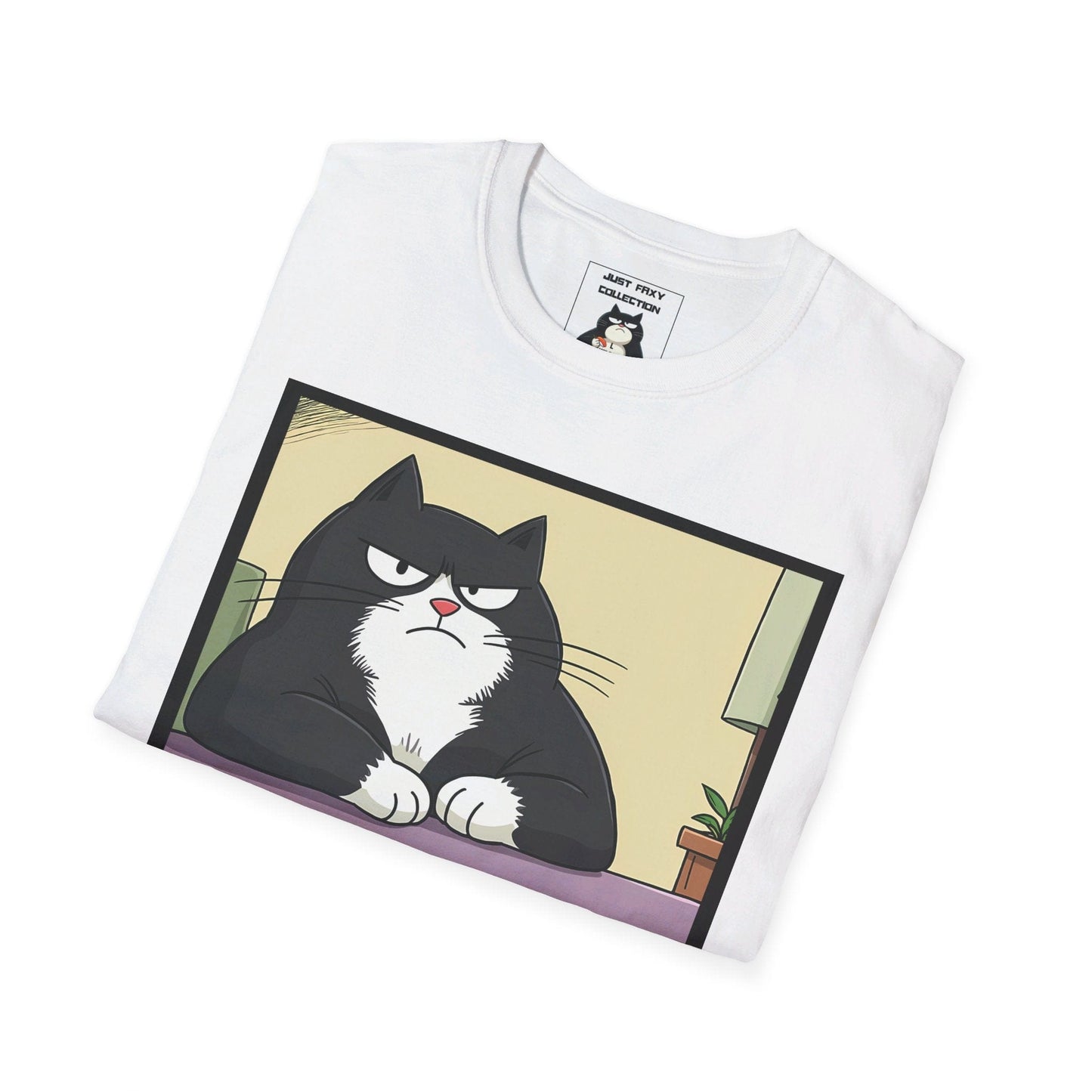 Faxy's "Resting Cat Face" Tee – Master the Art of Unimpressed 🐾😾