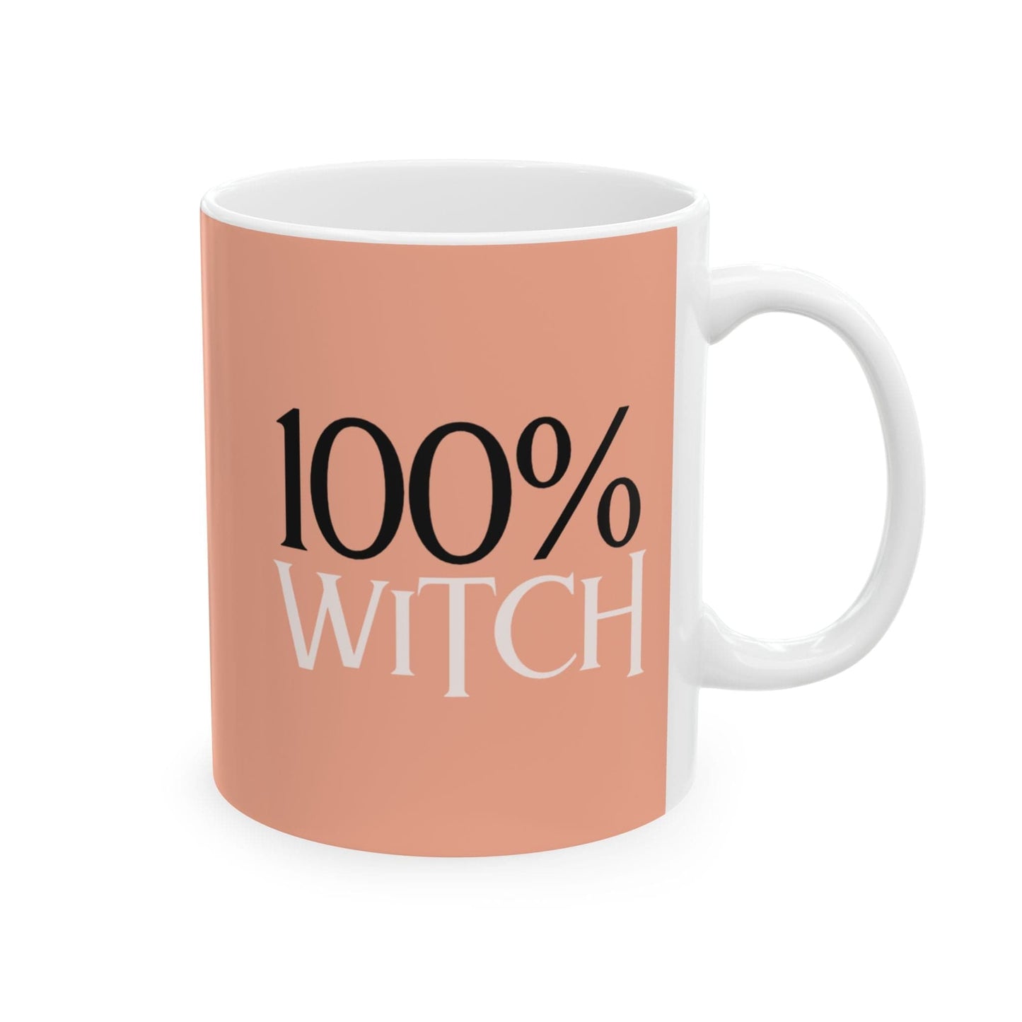 Purrfect Brew "Drink Coffee or Meow 100% Witch'' Mug (11oz, 15oz)