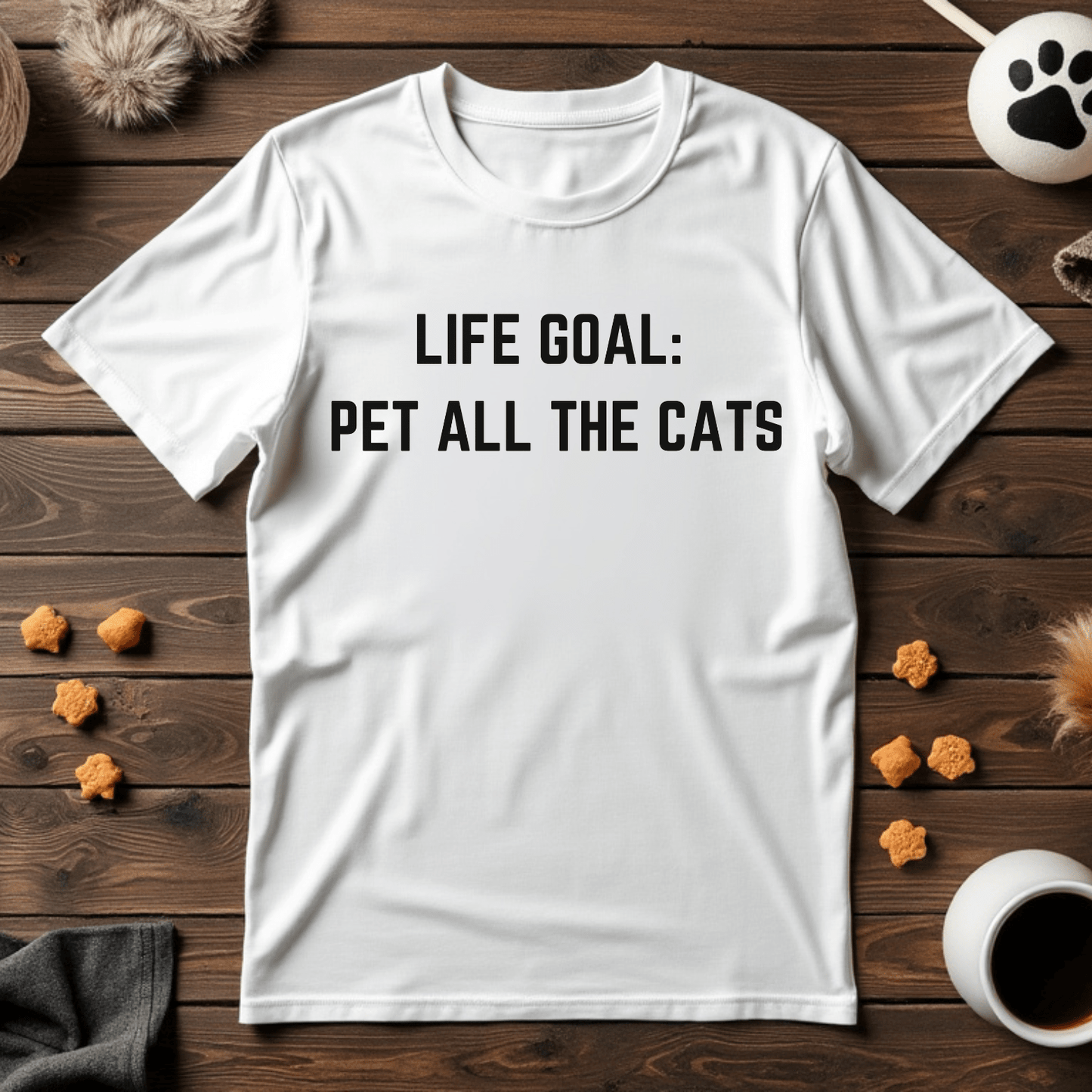 Life Goal: Pet All the Cats Unisex Tee
