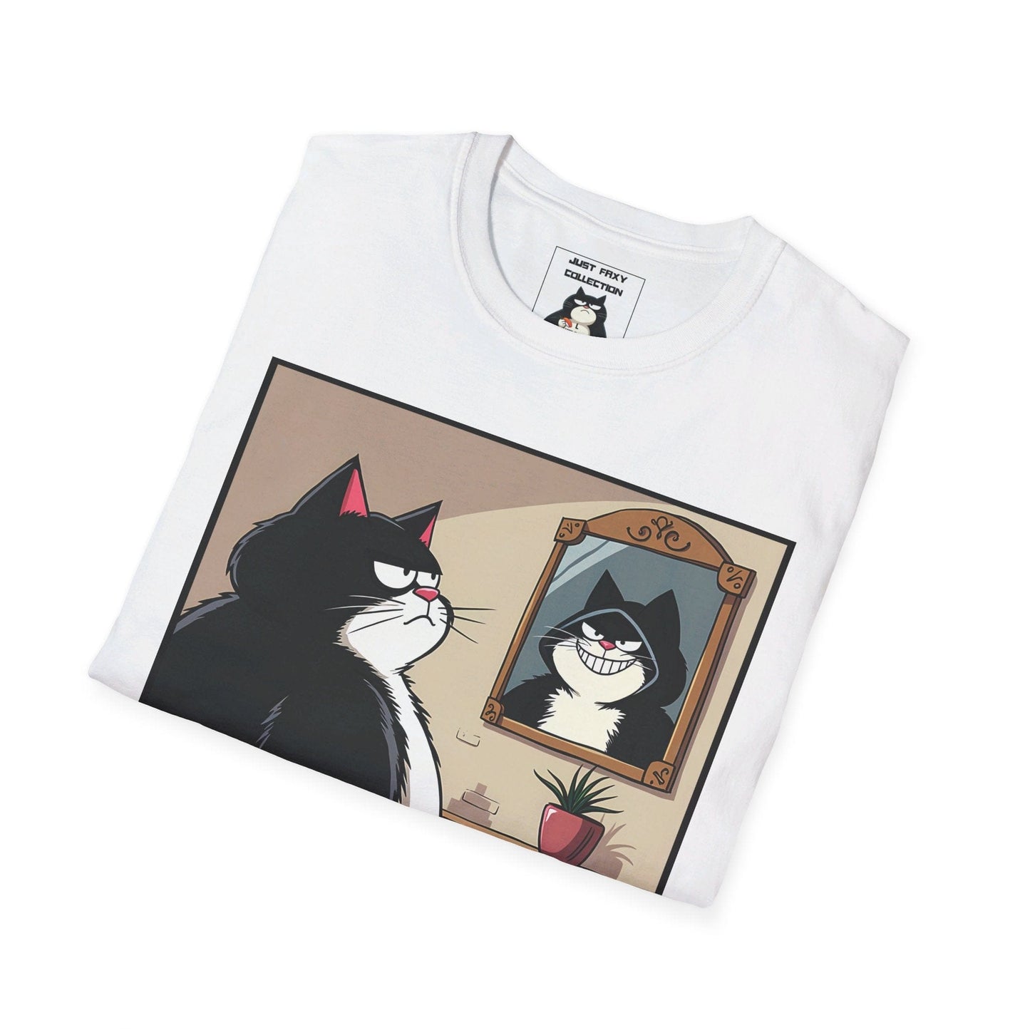 Just Faxy "Mirror, Mirror" Tee – When Your Inner Villain Shows! 😼