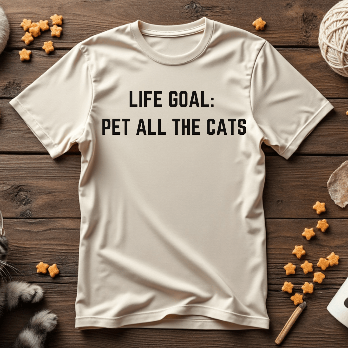 Life Goal: Pet All the Cats Unisex Tee