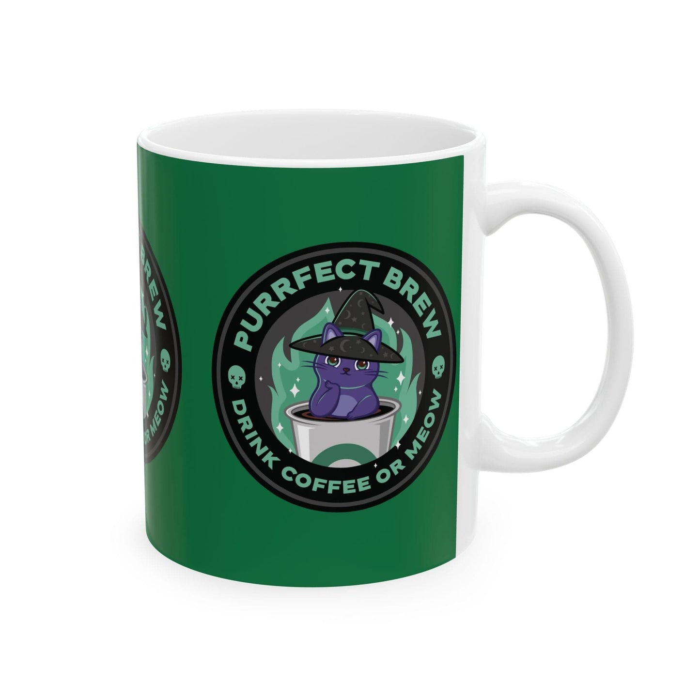 Purrfect Brew Kitty Witch Mug (11oz, 15oz)