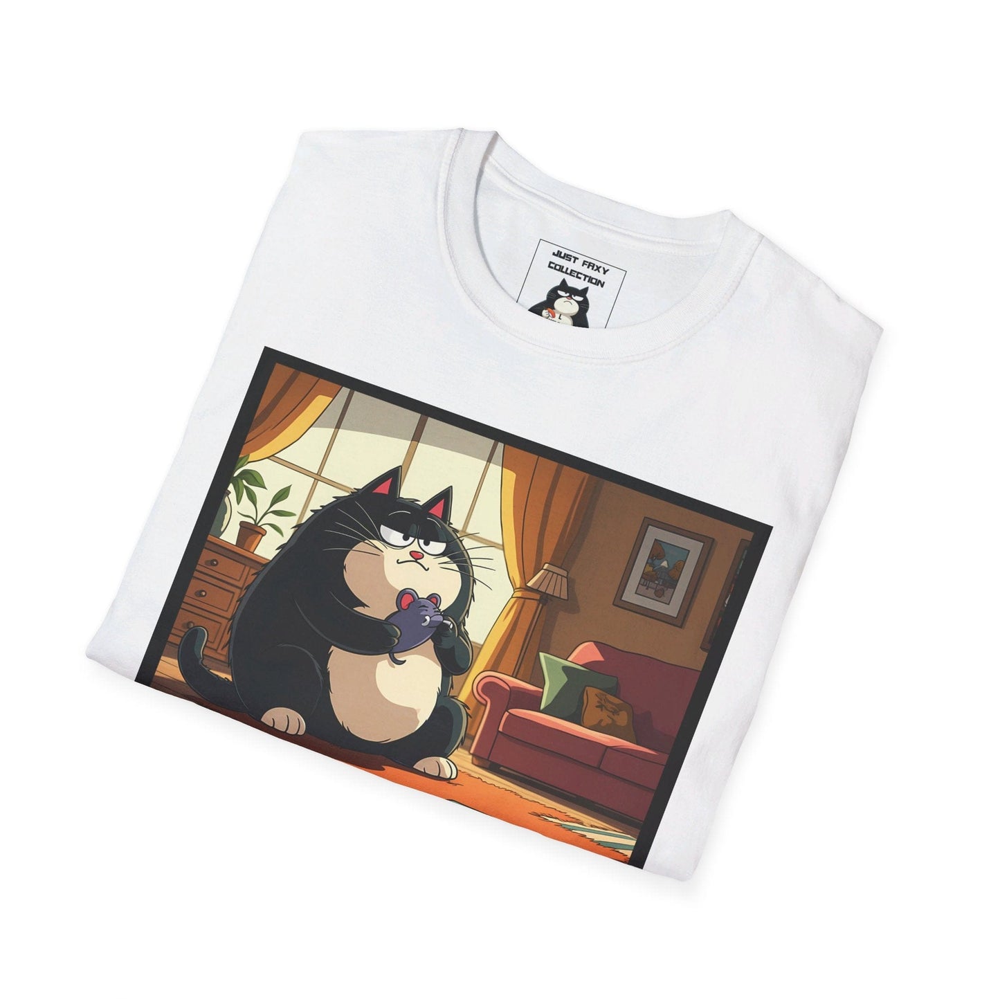 Faxy's "Serious Snuggle" Tee – Purrfectly Pensive Moments 🐾🧸