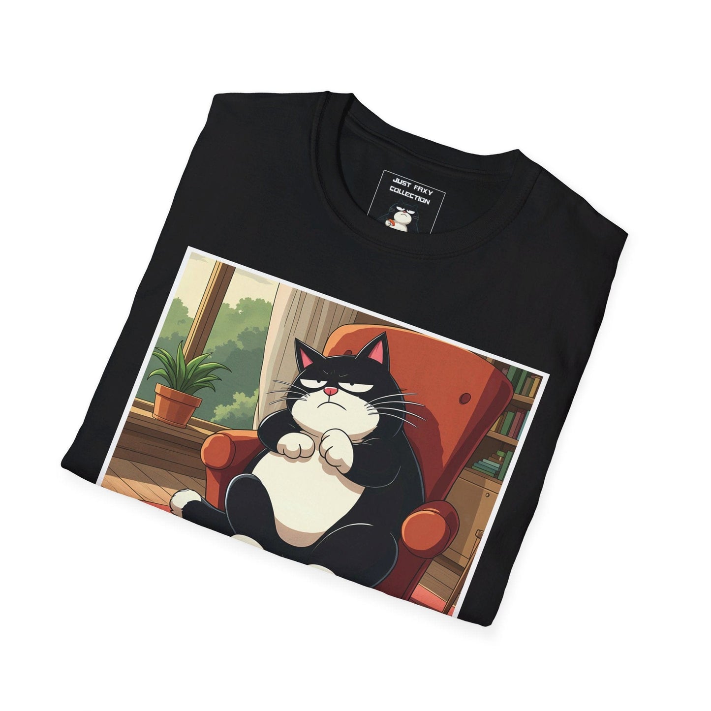 Just Faxy "The Grumpy Throne" Tee – Because Your Throne is Sacred 🪑😾