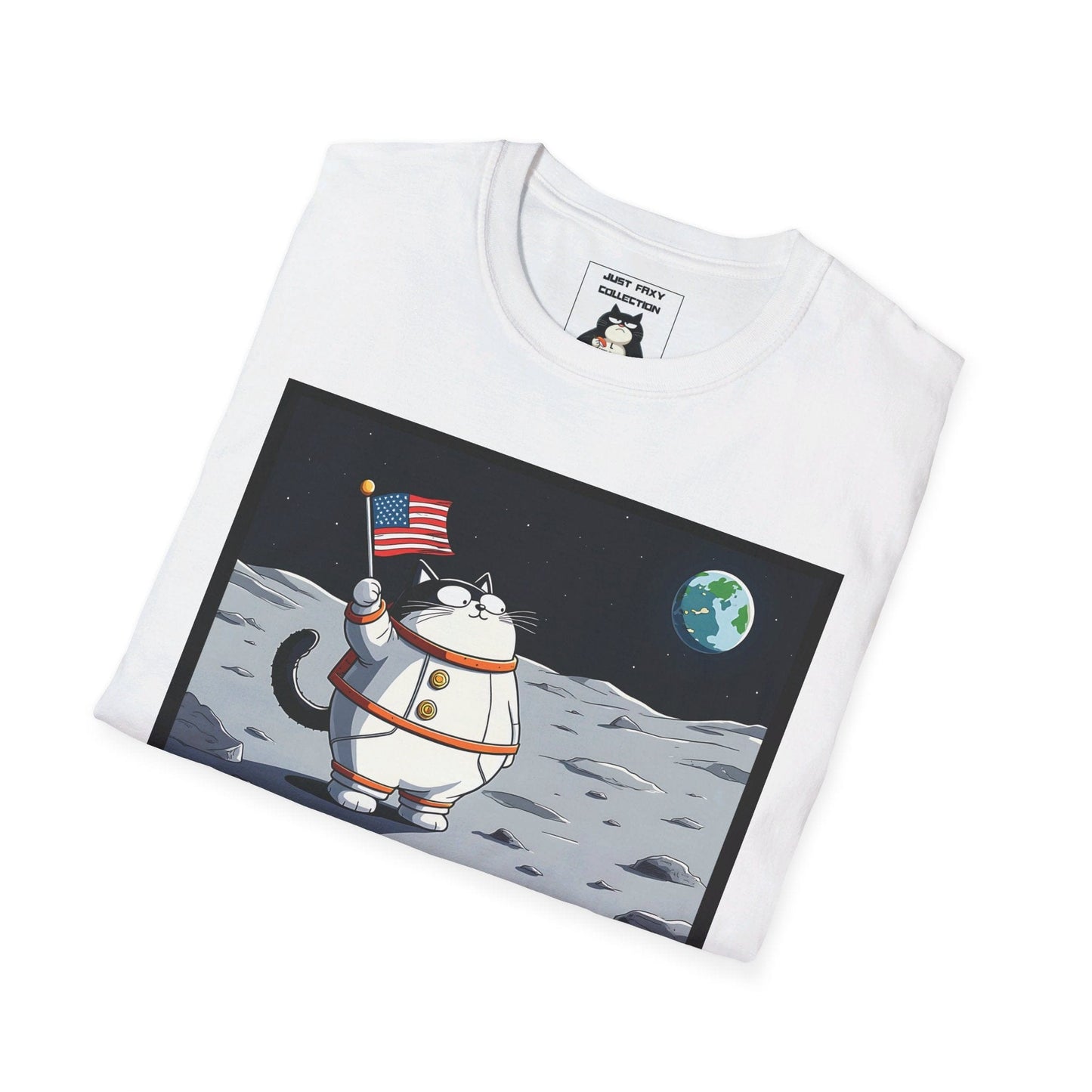 Faxy's "Cosmic Cat-venture" Tee – Reaching for the Stars 🚀🐱