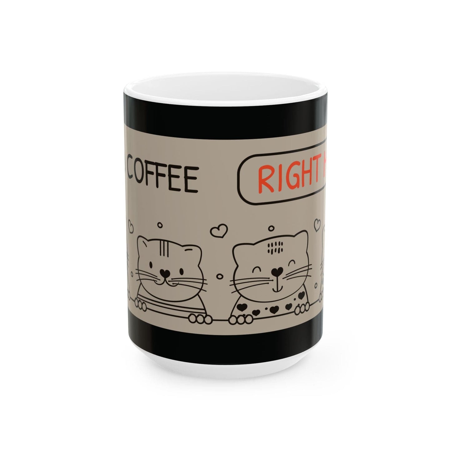 Purrfect Brew "I Need Coffee Right Meow" Mug