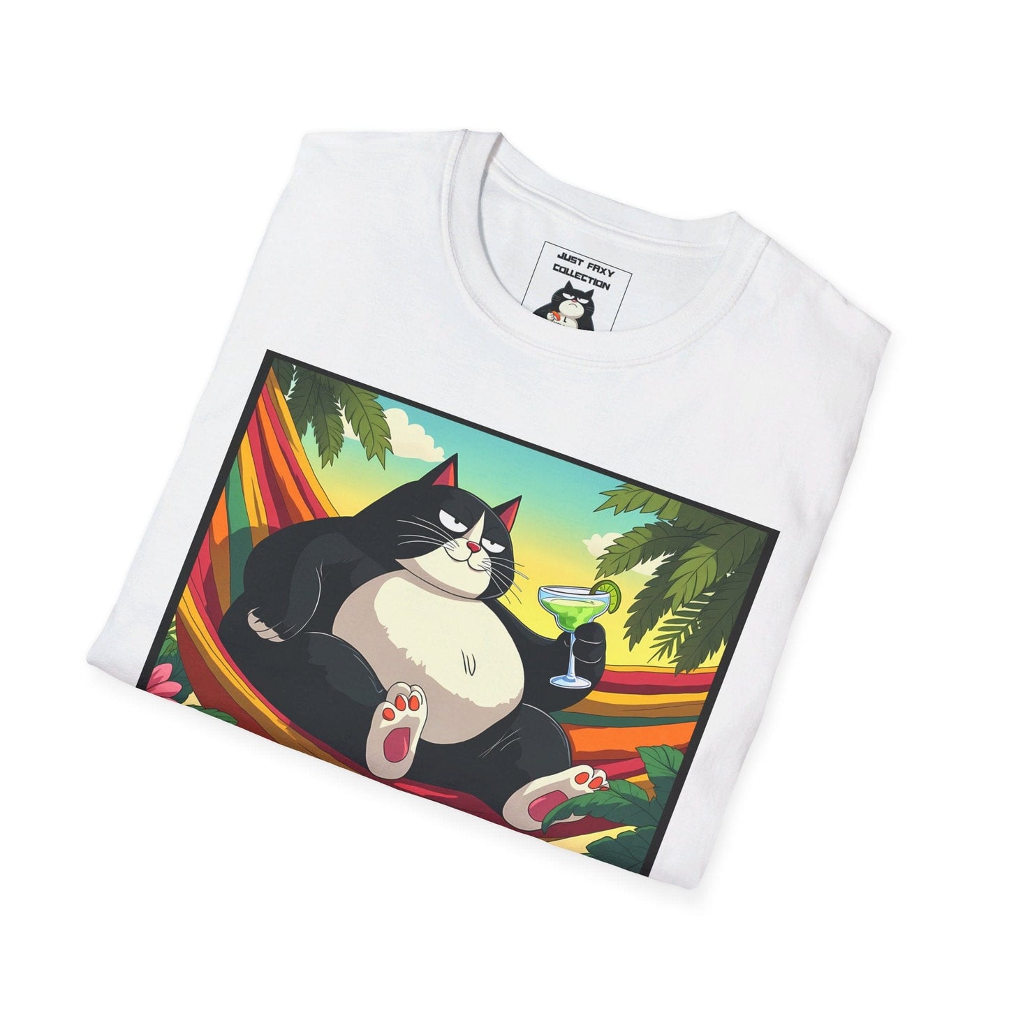 Just Faxy Chillaxing Tee – The Purrfect Cat Lover's T-Shirt! 🐾