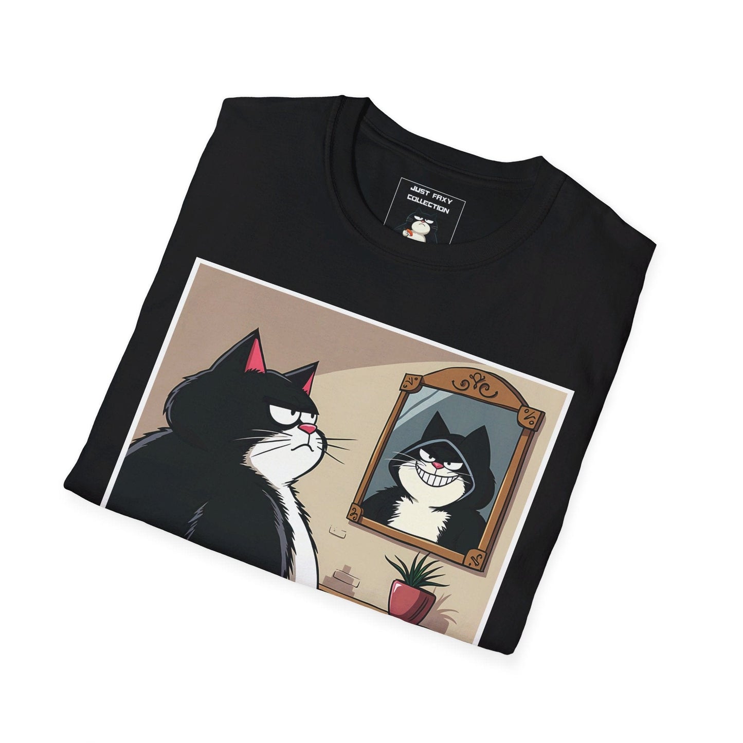 Just Faxy "Mirror, Mirror" Tee – When Your Inner Villain Shows! 😼
