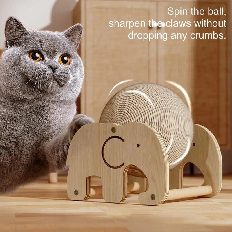 Cat Scratching Ball Non-Slip Interactive Toy Indoor Cat Exercise Wheel Pet Furniture Supplies Cats Stuff with Stable Base