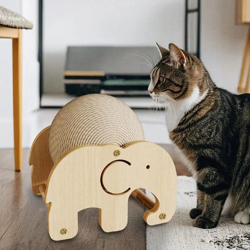 Cat Scratching Ball Non-Slip Interactive Toy Indoor Cat Exercise Wheel Pet Furniture Supplies Cats Stuff with Stable Base