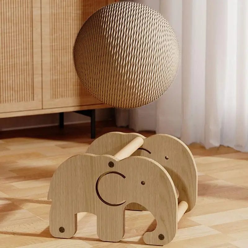 Cat Scratching Ball Non-Slip Interactive Toy Indoor Cat Exercise Wheel Pet Furniture Supplies Cats Stuff with Stable Base