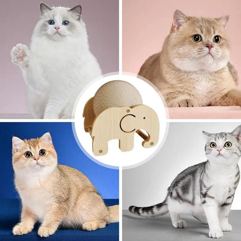 Cat Scratching Ball Non-Slip Interactive Toy Indoor Cat Exercise Wheel Pet Furniture Supplies Cats Stuff with Stable Base