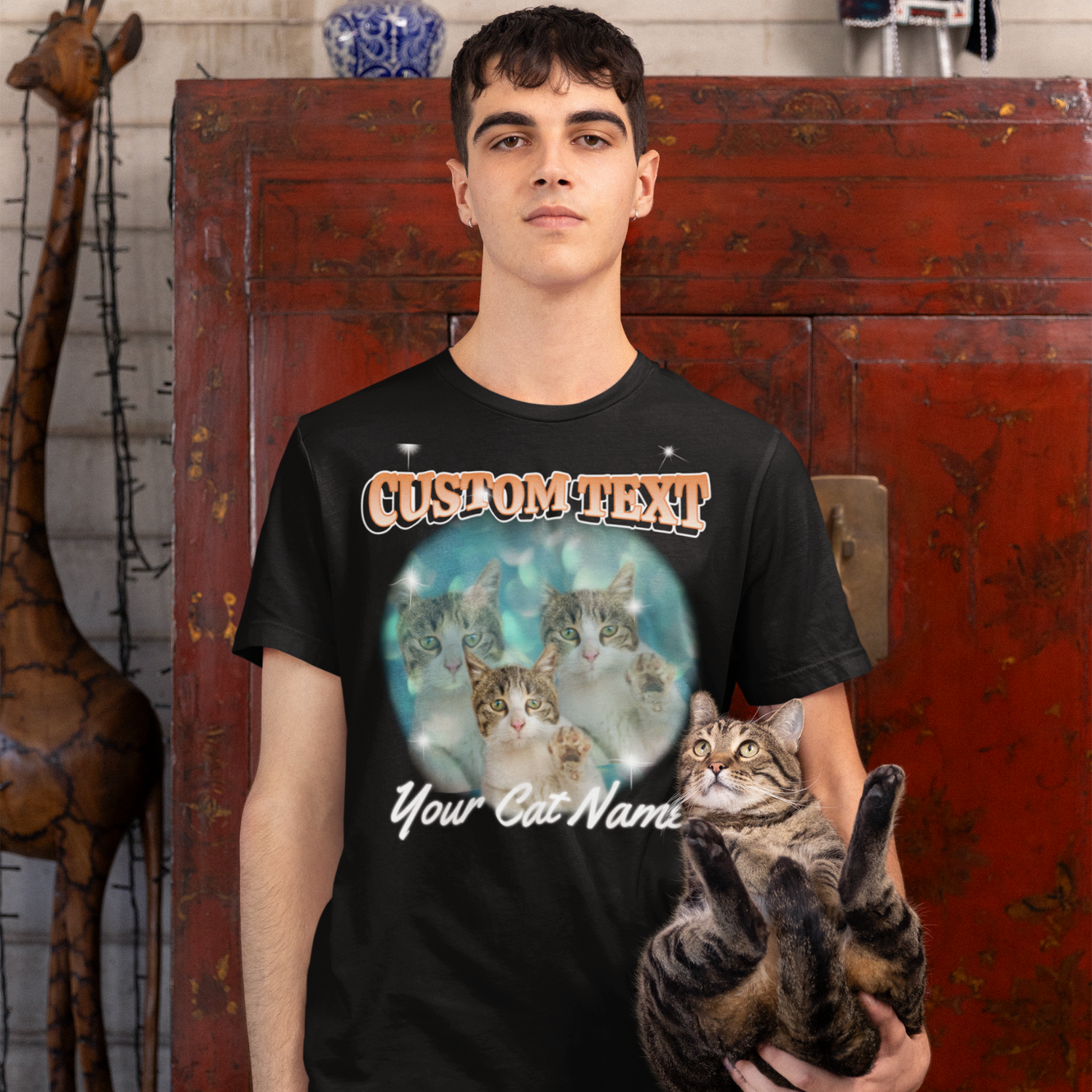 Custom Print Your Cat Tees