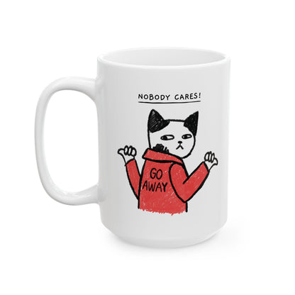 Purrfect Brew Nobody Cares Mug (11oz, 15oz)