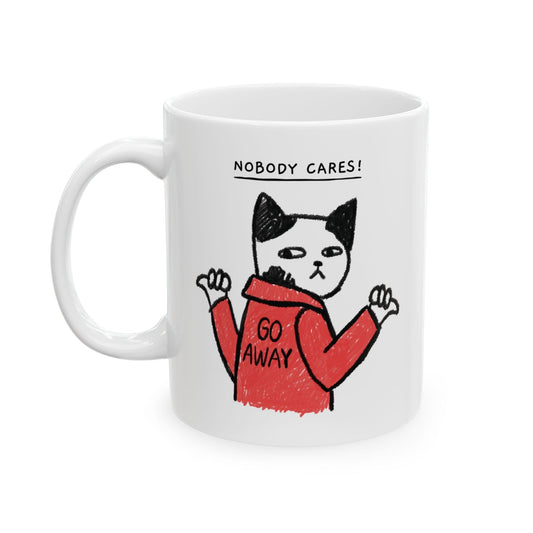Purrfect Brew Nobody Cares Mug (11oz, 15oz)