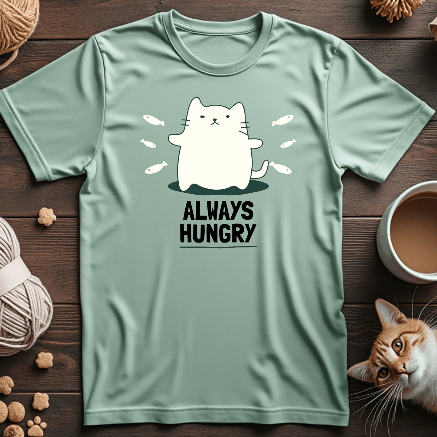 Always Hungry Cat Unisex Tee