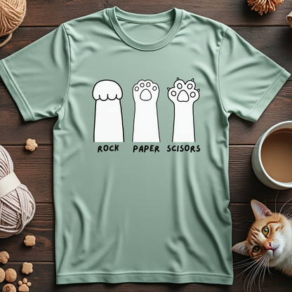 Rock, Paper, Scissors Paws Unisex Tee