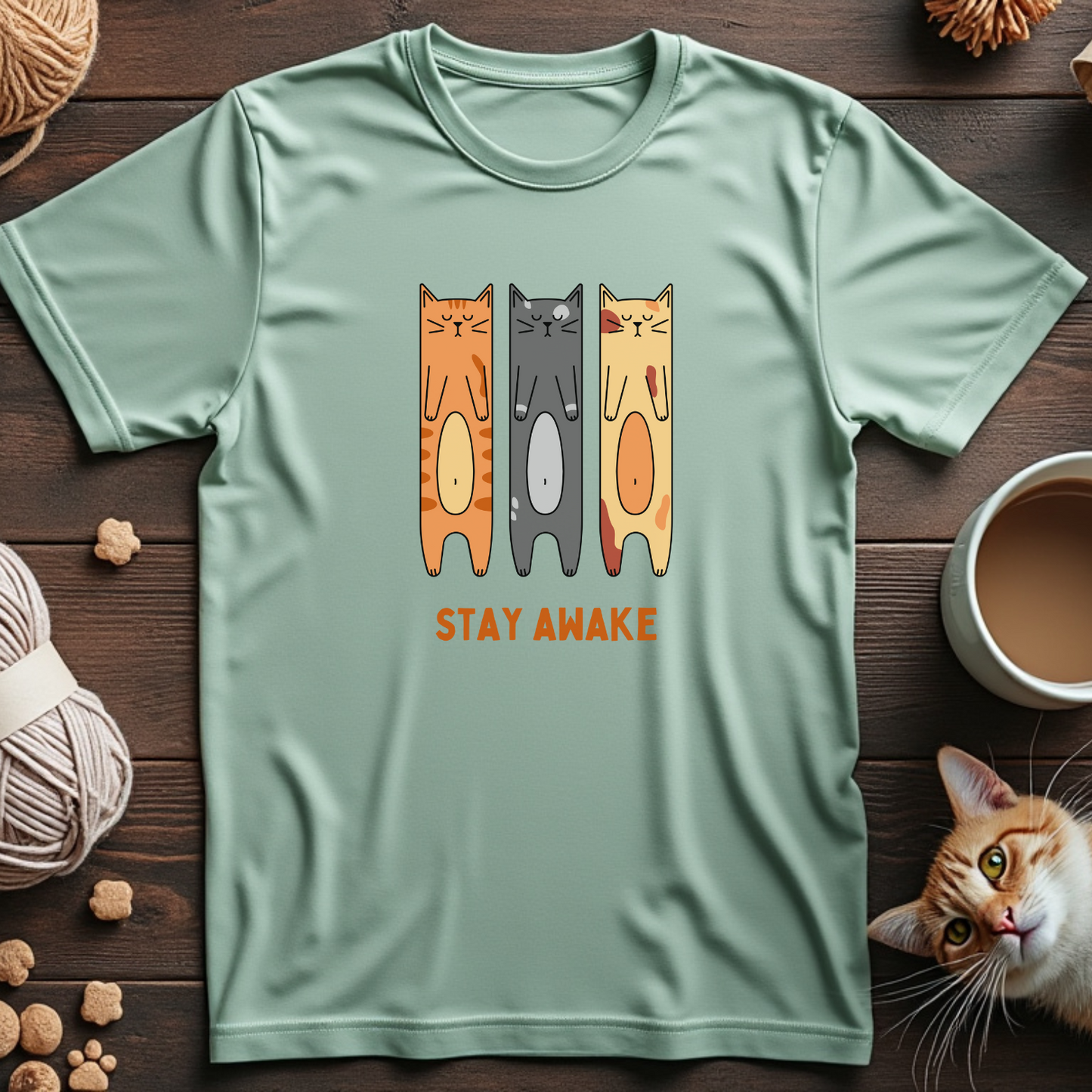 Stay Awake Cats Unisex Tee