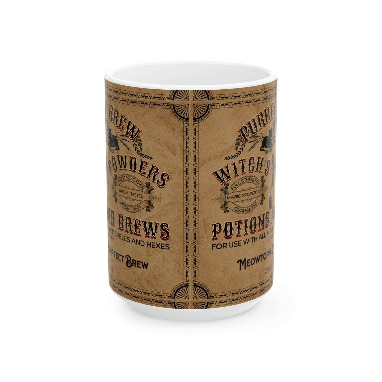 Purrfect Brew Witch's Powder Mug (11oz, 15oz)