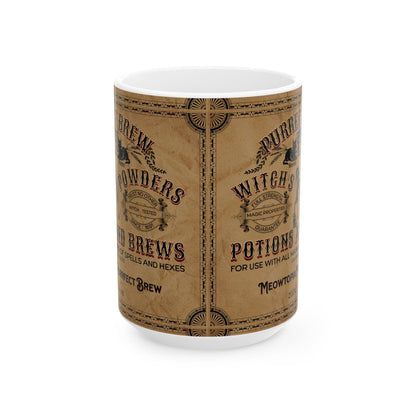 Purrfect Brew Witch's Powder Mug (11oz, 15oz)