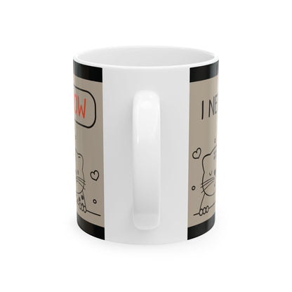 Purrfect Brew "I Need Coffee Right Meow" Mug