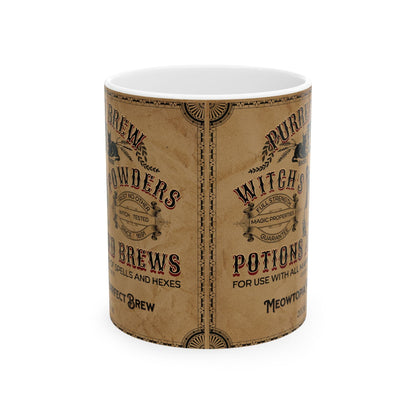 Purrfect Brew Witch's Powder Mug (11oz, 15oz)