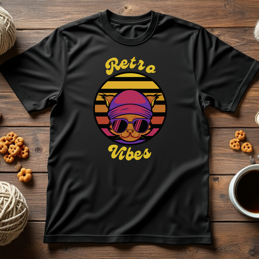 Retro Vibes Cat Tee