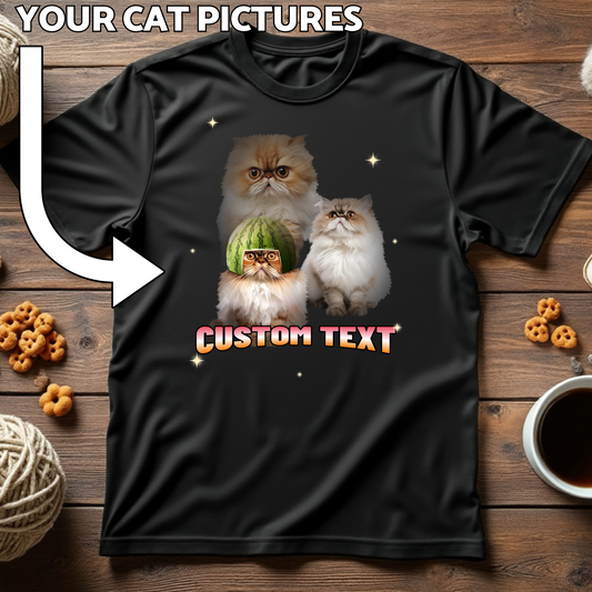 Custom Cat Print T-Shirt - Meowtopic Custom Prints