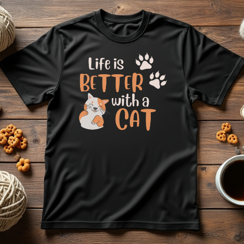 Life is Better with a Cat Unisex Tee