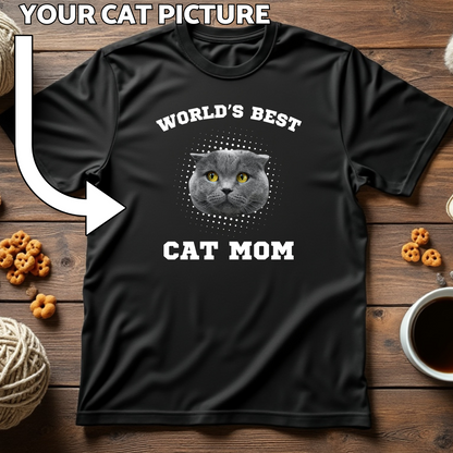 World's Best Cat Mom Custom Cat Print T-Shirt