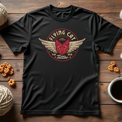 Flying Cat Tattoo Tee