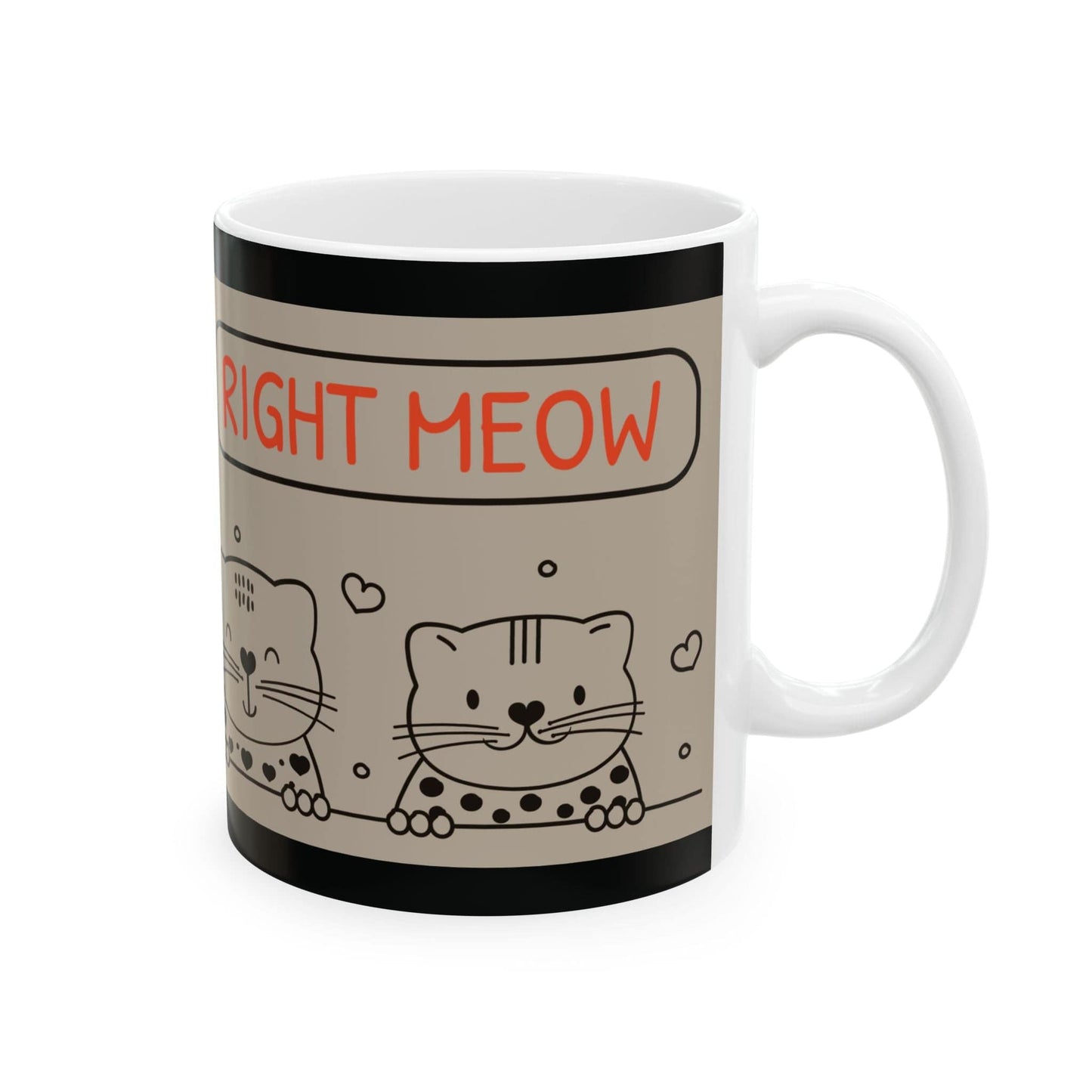 Purrfect Brew "I Need Coffee Right Meow" Mug