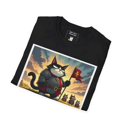 "Faxy the Brave" Tee – A Knight’s Tail of Courage and Sass 🛡️🐱