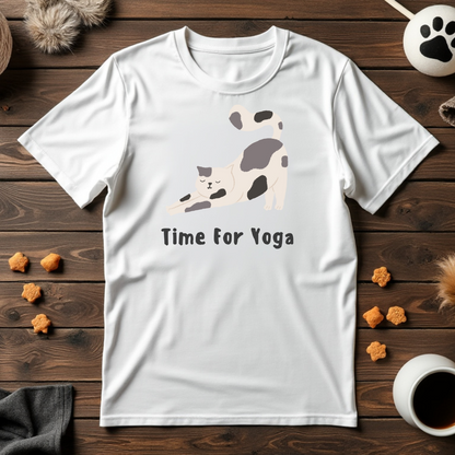 Time for Yoga Cat Tee