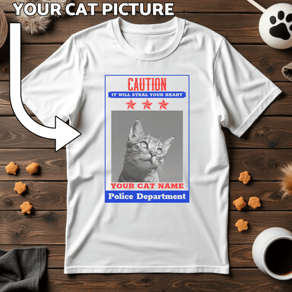 Custom Cat Print T-Shirt