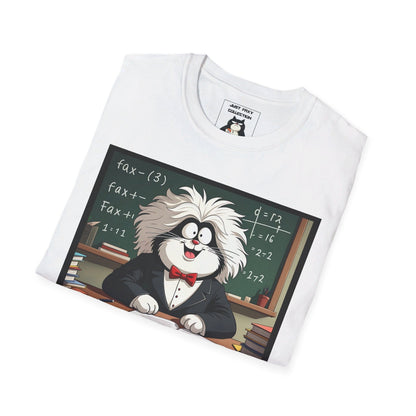 Faxy's "Purr-fessor Einstein" Tee – Get Smart with Faxy! 🧠✨