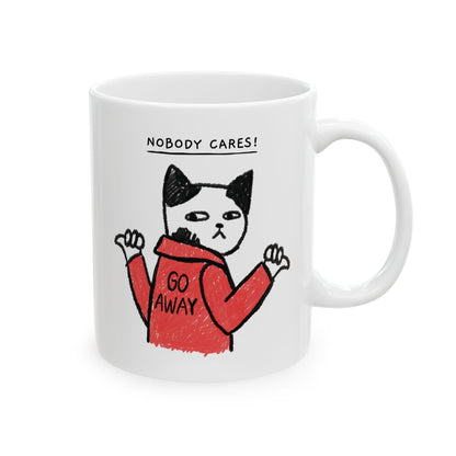 Purrfect Brew Nobody Cares Mug (11oz, 15oz)
