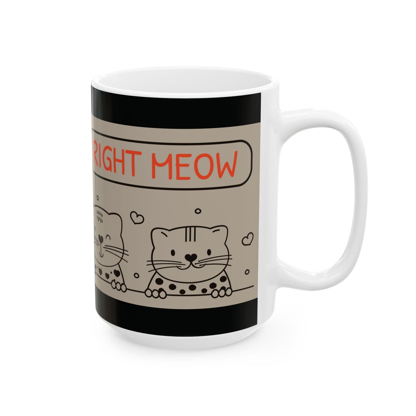 Purrfect Brew "I Need Coffee Right Meow" Mug