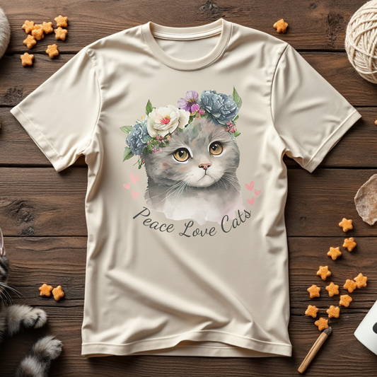 Peace Love Cats Tee